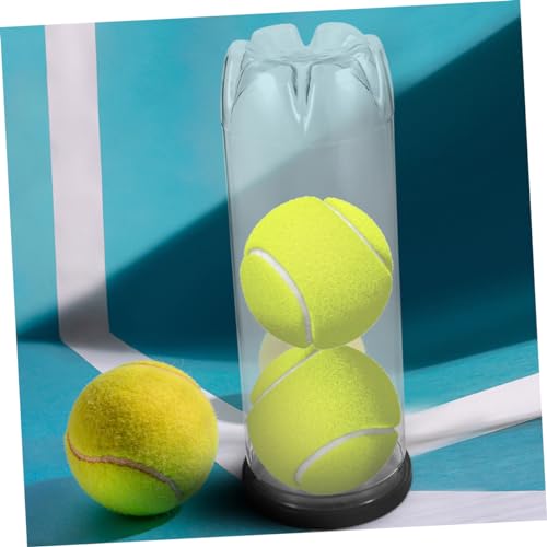 2pcs PVC Tennis Balls Holder Bottle Black Lid and Portable Tennis Organizer for Easy Storage and Transport of Balls