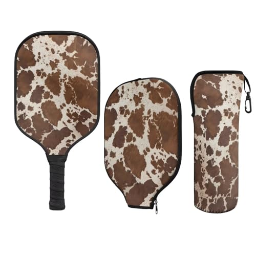 Pickleball Set of 3, Carbon Fiber Pickleball Racket, 1 Pack with Pickleball Paddle Cover, 1 Pickleball Bag