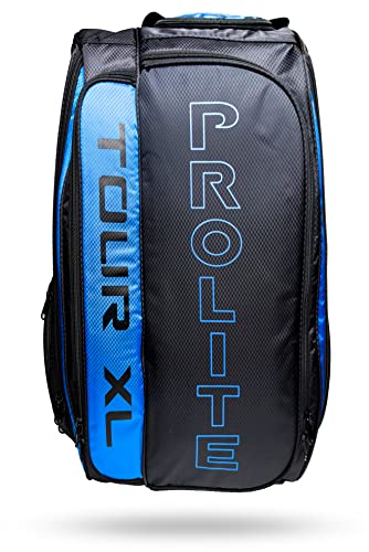 PROLITE Tour XL Pickleball Bag | Men's and Women's Pickleball XL Backpack | Adjustable Straps | | Lime Green/Hot Pink/Blue - color: Blue