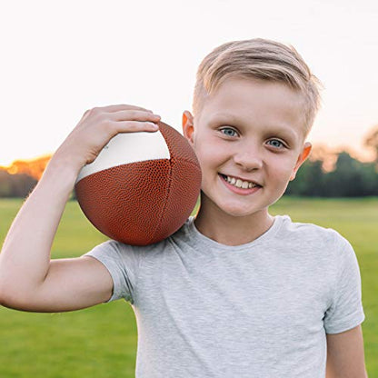 KWOOD Custom Personalized Football Gift for Son, Engraved Leather Indoor/Outdoor Football with Pump & Carrying Bag, Christmas Birthday Graduation Gift for Grandson Son Daughter