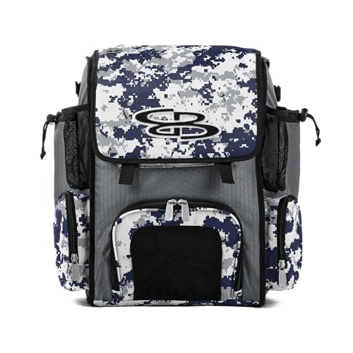 Boombah Mini Superpack Bat Bag Digital Camo Gray/Navy PS-9014-3001C23 GY/N - color: Gray/Navy_C23