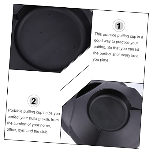 3pcs Golf Practice Disc Portable Putting Aid for Use Lightweight Training Device for All Ages for Home Office and Travel