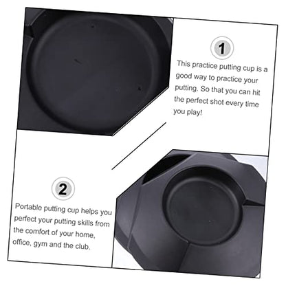 3pcs Golf Practice Disc Portable Putting Aid for Use Lightweight Training Device for All Ages for Home Office and Travel