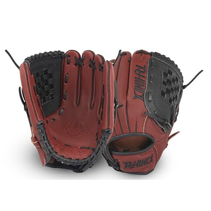 PHINIX Full Grain Leather Baseball Glove Sizes 11Inch -12 Inch - color: Brown, size: 11.5“