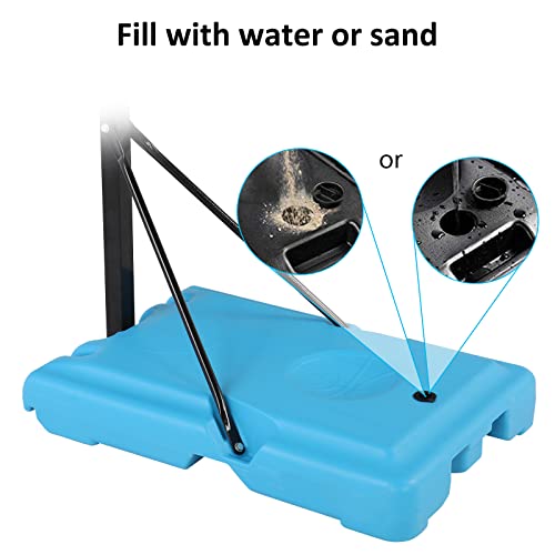 Adjustable Basketball Hoop for Kids & Adults – Portable Basketball Goal with Shatterproof Backboard, Height 115-135cm, Outdoor/Indoor Use, Easy Assembly, Durable Base for Driveway or Backyard