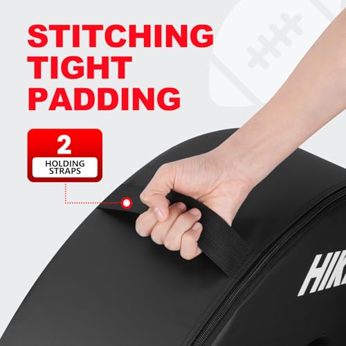 Hikeen Football Tackle Wheel Dummy Denser Softer Foam Tackling Dummies for Football Youth - Tackling Wheel with Straps (1PCS)