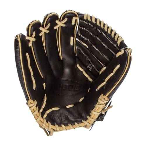 Wilson A2000 Pitcher's Baseball Gloves - color: Black/Blonde, size: 12"