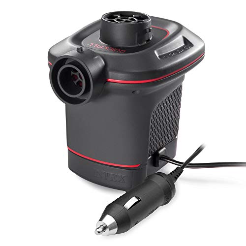 INTEX QuickFill Electric Air Pump: Inflates and Deflates Air Mattresses, Inflatable Kayaks, Boats, Toys - size: 23.0CFM, style: Car Plug - 12v Dc