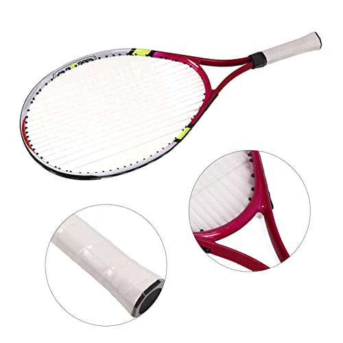 23in Tennis Racket, Comfortable Small Handle Lightweight Aluminum Alloy Frame Tennis Racket Set with Storage Bag for Teenager Training
