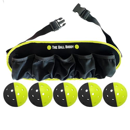 Premium Pickleball Ball Buddy – Hands-Free Pickleball Holder + Bonus Keychain