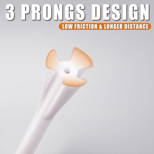 Professional 3-1/4” Golf Tees Reduces Friction & Side Spin - Choose 72 Pack,150 Pack or 200 Pack - color: 200 Pure Pack without Marking System