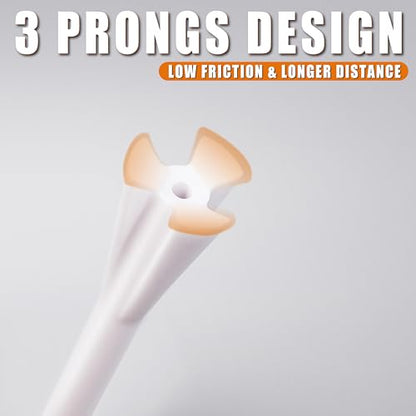 Professional 3-1/4” Golf Tees Reduces Friction & Side Spin - Choose 72 Pack,150 Pack or 200 Pack - color: 200 Pure Pack without Marking System