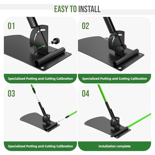 Adjustable Golf Alignment Rod Holde with Angle Base - A Swing Plane Training Aid for Practice Ranges, A Golf Practice Rod Locator for Correcting Posture