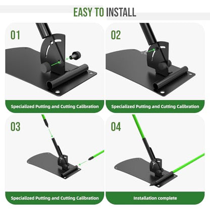 Adjustable Golf Alignment Rod Holde with Angle Base - A Swing Plane Training Aid for Practice Ranges, A Golf Practice Rod Locator for Correcting Posture