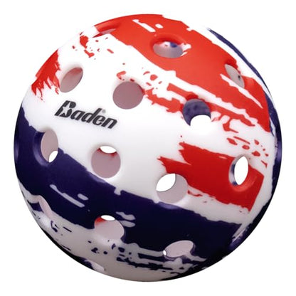 Baden Rival 40 Pickleball Balls | Set of 3 | USAPA Approved | Durable for Consistent Play | Neon Green - color: Patriot 40