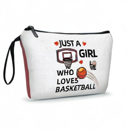 Basketball Make Up Bag for Girls Birthday Gifts for Basketball Players Teen Girls Woman Unique - color: basketball1