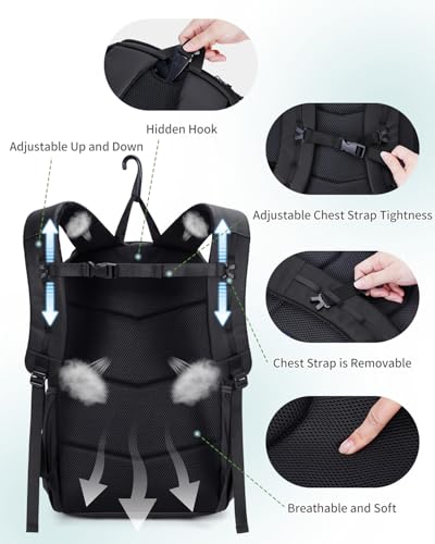 sportsnew Pickleball Bag Large Sports Pickleball Backpack with Shoe Compartment for Men Women, Patent Pending