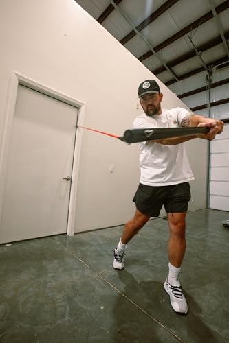 Power Swing Original Swing Strength Training Bat. Baseball Softball Cricket Training Bat, 1 Attachment Point. 5 Adjustable Resistance Bands, Build Bat Speed & Power At Home, Training All Ages