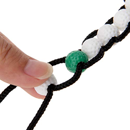 Seacloud 4Pcs Golf Beads Score Counter Stroke Count with Clip Keeper Putting Score Counters Hook to Belt Bag