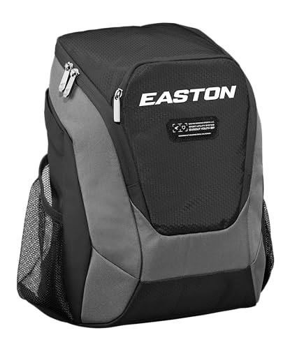 Easton Dugout Youth Backpack Equipment Bag | Baseball & Softball | Multiple Colors - color: Black
