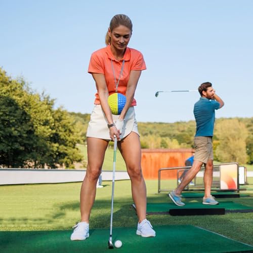 Golf Swing Training Aid | Between Arms Correcting Practice Tools - Golf Swing Training Aid Ball | for Men Women Golfers Backyard Course Driving Range Office Gym Indoor Outdoor