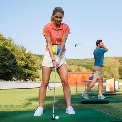 Golf Swing Training Aid | Between Arms Correcting Practice Tools - Golf Swing Training Aid Ball | for Men Women Golfers Backyard Course Driving Range Office Gym Indoor Outdoor