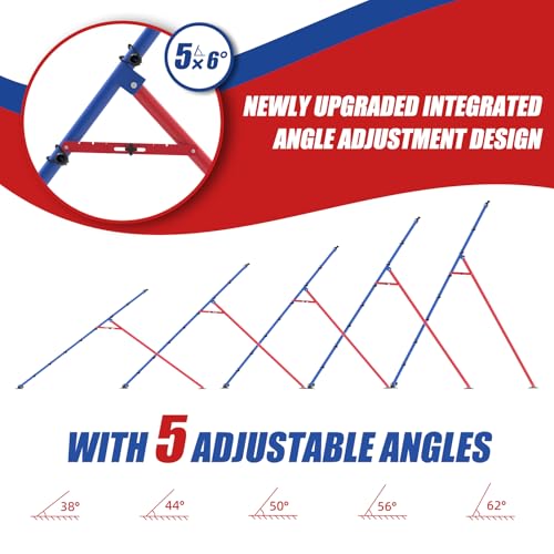 Professional Volleyball Rebounder Net,Volleyball Net Size 7×4FT,with 5-Speed Adjustable Angle Training Equipment,Anti-Slip Base Design,Improve Volleying,Bumping,Spiking Skills