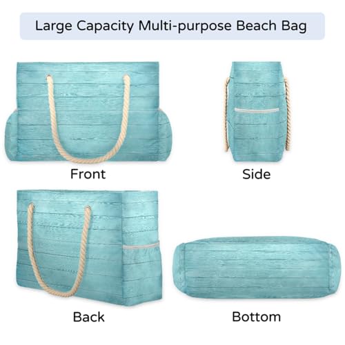 Beach Bag Waterproof Sand-proof Canvas Tote Lightweight Shoulder Bag Suitable for Family outdoor travel - color: A1