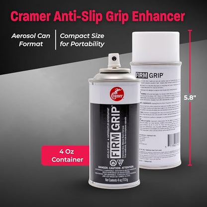 Cramer Firm Grip, Anti-Slip Grip Enhancer for Sweaty Hands & Activities Like Football, Tennis, Golf, Weightlifting, Pole Fitness & Gymnastics, Spray or Powder, 4 Ounce