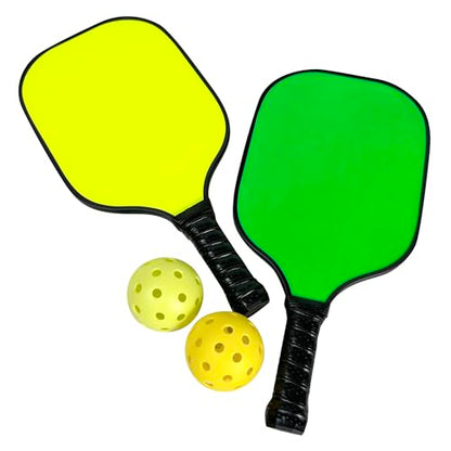 ESPN Neon Pickleball Set Includes 2 neon Paddles and 2 Balls