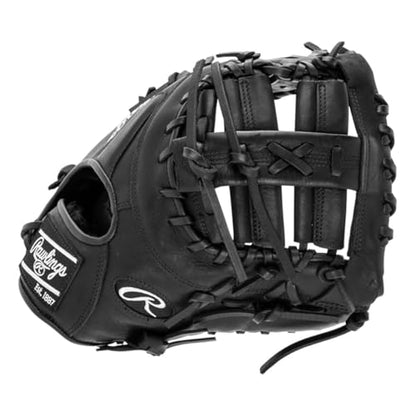 Rawlings Gamer Contour Series Utility Baseball Glove | Youth | Travel | Infield | Outfield | First Base | Black | Right Hand Thrower | Left Hand Thrower - size: 12.25"