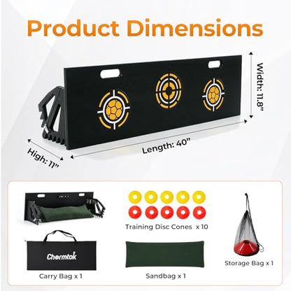 HDPE 3-in-1 Soccer Rebounder Board,Foldable & Portable Soccer Training Rebounder for Indoor Outdoor Training