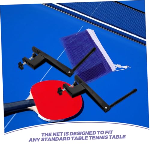 Kisangel Table Tennis Net and Post Set Portable Easy to Install Pong Net for Indoor and Retractable Design Clamps for Seamless Game
