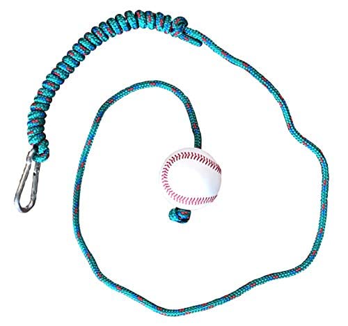 The Original Hitting Rope Baseball Adjustable Batting Training System - Combines Tee and Front Toss Into One Easy Drill - Develop Better Hitting Skills