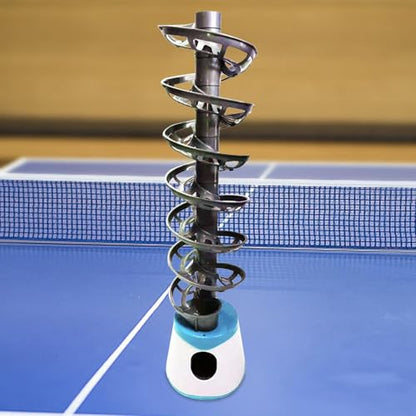 kowaku Table Tennis Robot Portable Table Tennis Equipment Launcher Automatic Table Tennis Serve Machine for Beginners Training - size: Holds 50 Balls