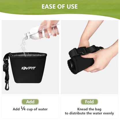 Golf Club and Golf Ball Cleaning Bag,Golf Ball Cleaner,Golf Club Cleaner,Cleans Club Grooves, Golf Bag Accessories,Machine Washable, Golfer Gifts for Men,Detachable Clip - color: black