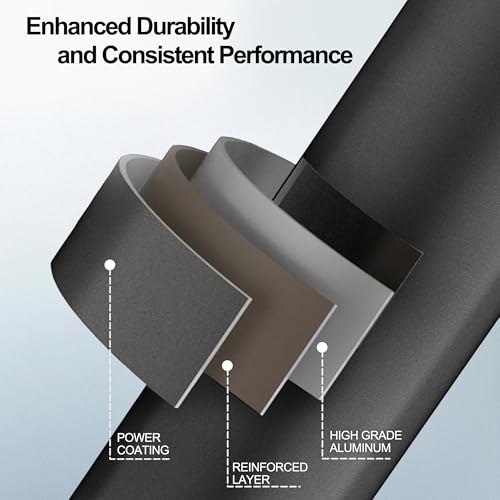 Baseball Bat, Aluminum One Hand 17-Inch Training Bat, Softball Bat, Home/Car/Self Defense, Batting Practice, Aluminum Bat, Truck Tire Checker Bat - color: Matte Black