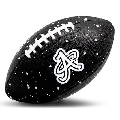 TAKE Flight Flag Football, Official Game Ball (ECO-Leather) - color: SPACE BLACK, size: JUNIOR (SIZE 5)