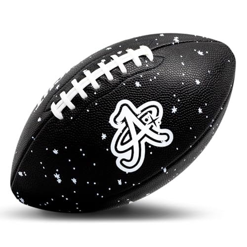 TAKE Flight Flag Football, Official Game Ball (ECO-Leather) - color: SPACE BLACK, size: YOUTH (SIZE 7)