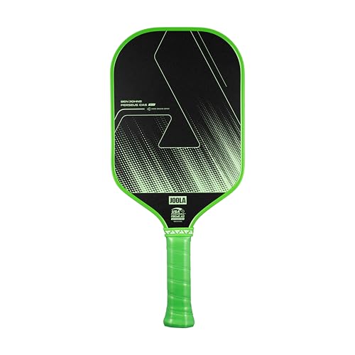 JOOLA Ben Johns CAS 16mm Carbon Fiber Pickleball Paddle - CAS Surface Tech - Control & Power Paddle - USAP Approved - Aero Curve - Feel-Tec Pure Grip - NFC Chip - color: Jolt Green, size: Perseus