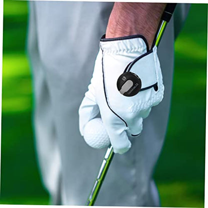 INOOMP Golf Scoring Device High Precision Counter Clip for Golfing Material Score Tracker Battery Easy Reset Golf Score Counter White