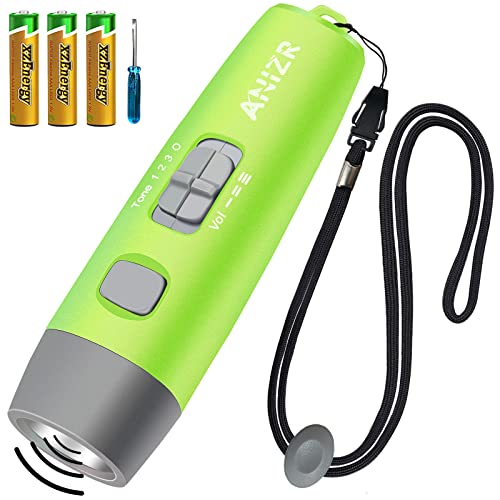ANIZR Electronic Whistles with Lanyard,Adjustable 3 Tone & 3 High Volume Hand Emergency Whistle Basketball Referee Whistle for Coach,Teacher,Police,Outdoor Camping Boating Hiking(with Battery) - color: Green with battery