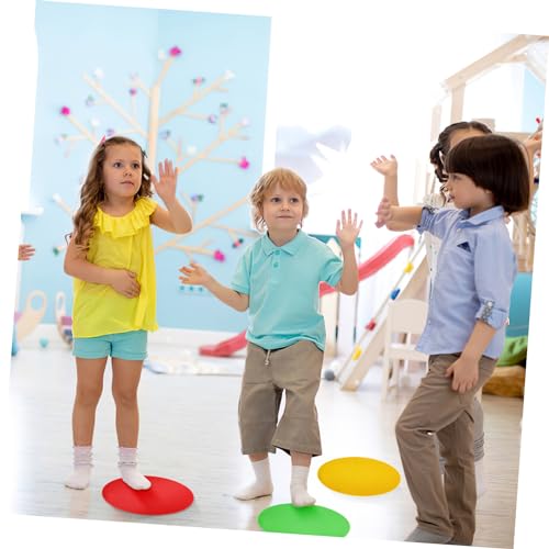 BESPORTBLE 5pcs Soccer Training Markers Flat Pads for Agility Drills and Speed Workouts Field Indoor Floors