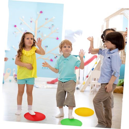 BESPORTBLE 5pcs Soccer Training Markers Flat Pads for Agility Drills and Speed Workouts Field Indoor Floors