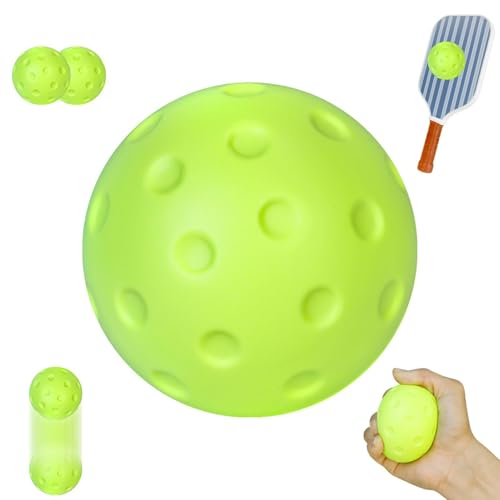 3PCS Foam Balls Pickleballs for Practice Lightweight Pickle Balls Noise Reducing Indoor Outdoor Training Play