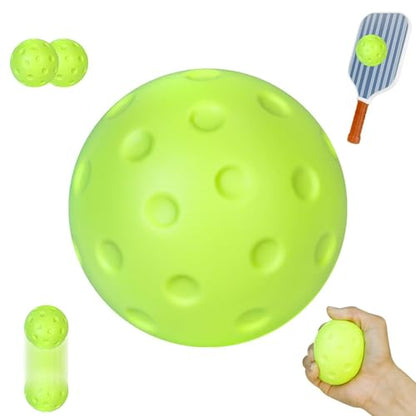 3PCS Foam Balls Pickleballs for Practice Lightweight Pickle Balls Noise Reducing Indoor Outdoor Training Play