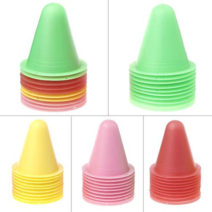 10 Pcs Skate Marker Cones Roller Football Soccer Training Equipment Marking Cup Strong and Durability