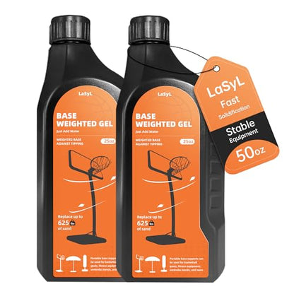 LaSyL Base Weighted Gel - Sand & Sandbag Replacement for Anchoring Portable Basketball Hoops, Outdoor Umbrellas and Volleyball Nets - Eco-Friendly & More Effective Than Water Alone