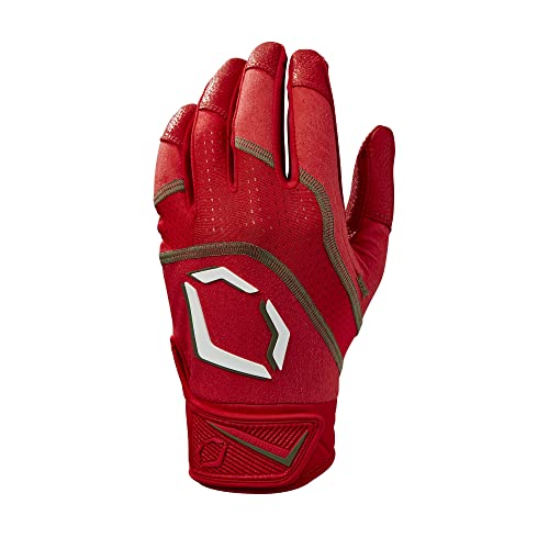 EvoShield EvoShield Youth Khaos Batting Gloves - color: Scarlet, size: Small