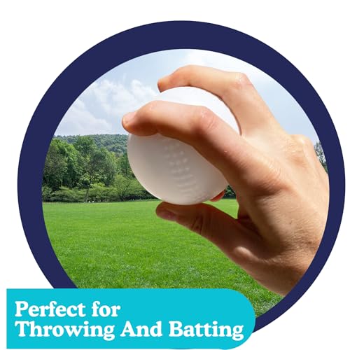 BAMMAX Backyard Baseball Set Includes (2) 32" Plastic Bats & (6) Plastic Baseballs | Great for Backyard Games & Parties | Safer Alternative to Kids Baseball Bats | Great for 3-10 Years Kids